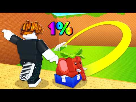 PRIMEIRA VEZ NO CHUTE UM LUCKY BLOCK COM ROBUX INFINITO ATIVADO NO ROBLOX 🤑