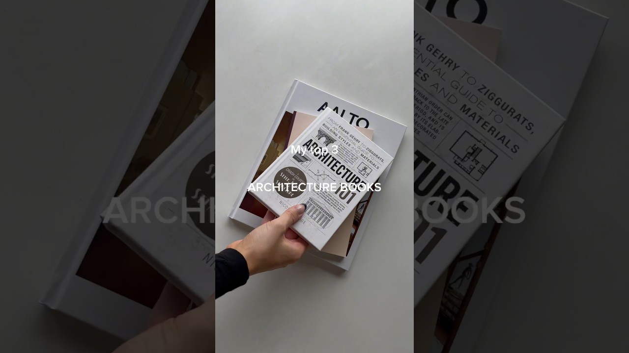 My top 3 favourite architecture books📚☁️🤍