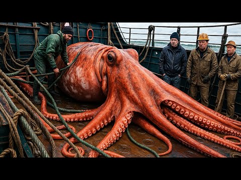 So fangen Fischer Millionen Riesenkalmare mit Robotern – Unglaubliche Technik auf hoher See!