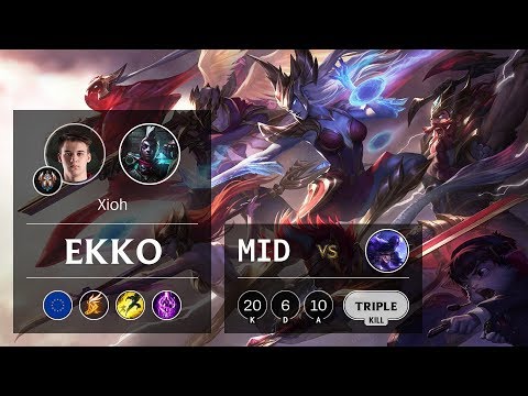 Ekko Mid vs Ryze - EUW Challenger Patch 9.22