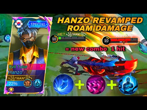 REVAMPED HANZO ROAM DAMAGE STRATEGY!! (NEW COMBO 2025)-MLBB