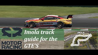 Project Motor racing: San marino / Imola track guide and braking points for the GTE cars