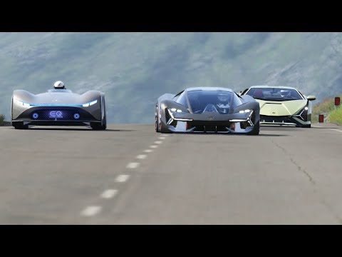 Mercedes-Benz Vision EQ Silver Arrow vs Lamborghini Terzo Millennio vs Lamborghini Sian