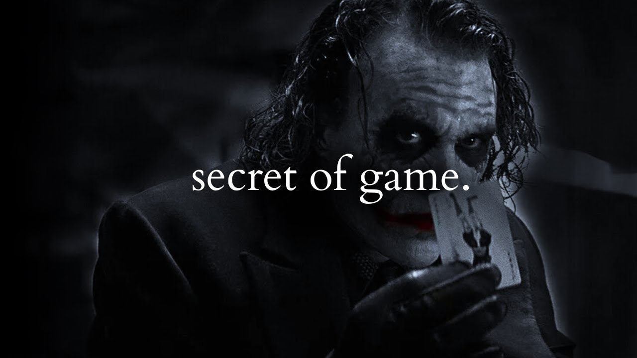How winners play the game - Joker Speech (Dark Motivation)