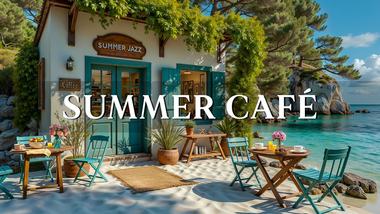 Summer Jazz at the Outdoor Café ☕ Uplifting Bossa Nova Guitar for a Bright, Happy Day