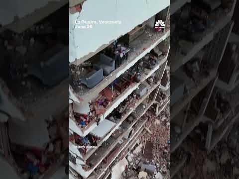 Drone footage shows aftermath of Venezuela earthquakes