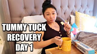 TUMMY TUCK RECOVERY DAY 1