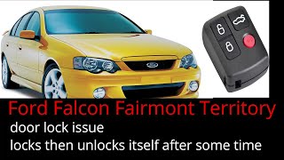 Ford Falcon Fairmont Territory Door Lock Problem