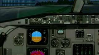 preview picture of video 'aterrizaje en tampico MMTM fokker 100 click mexicana fs2004'