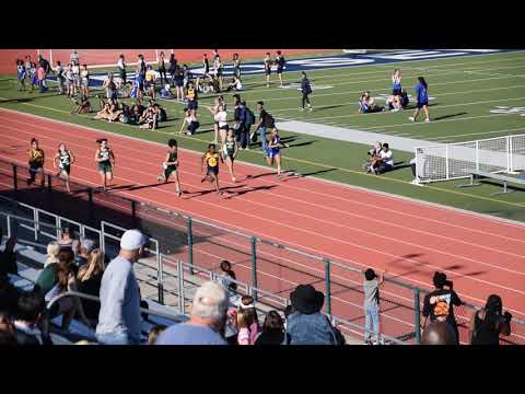 SCUSD Middle School Meet #2 - 7th Girls 100m Heat 1 - 3/21/19