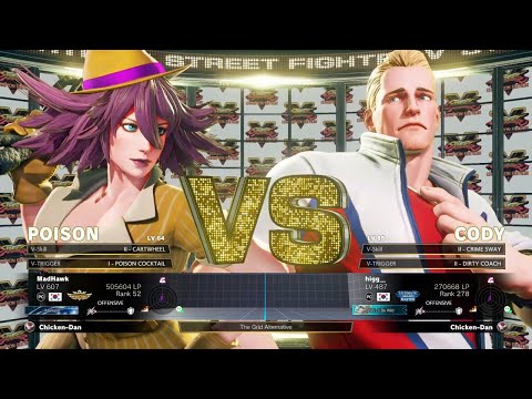 [SFV:CE] MadHawk (Poison) vs. higg__ (Cody) [Ranked Match]