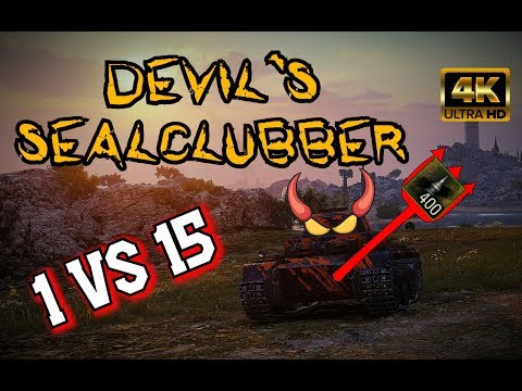 DEVIL`S SEALCLUBBER // 4K World of Tanks - 1 vs 15  Pz.II J