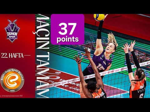 MVP Aleksandra Uzelac #15 scored 37 points in the match Zeren Spor vs. Eczacıbaşı Dynavit 2026-02-14