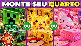 🛏️ MONTE SEU QUARTO | Como seria seu quarto dos sonhos? #quiz #macaquiz
