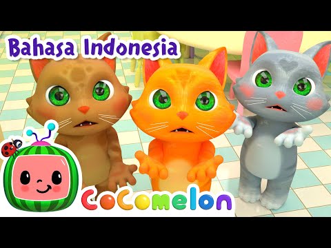 Tiga Kucing Kecil 😸 | CoComelon Bahasa Indonesia - Lagu Anak Anak | Nursery Rhymes