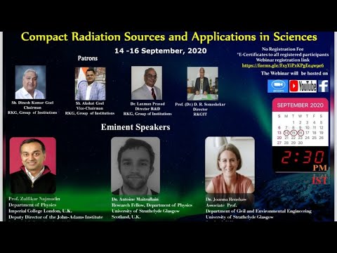 Webinar | Compact Radiation Sources & Applications in Sciences | RKGIT | B.Tech | MBA |AKTU |B.Pharm