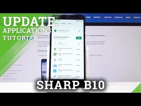 How to Update Applications in Sharp B10 - Latest App Version