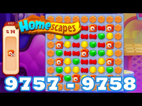 Homescapes Level 9757 - 9758 HD 3 - match puzzle game | Gameplay Walkthrough | android | IOS