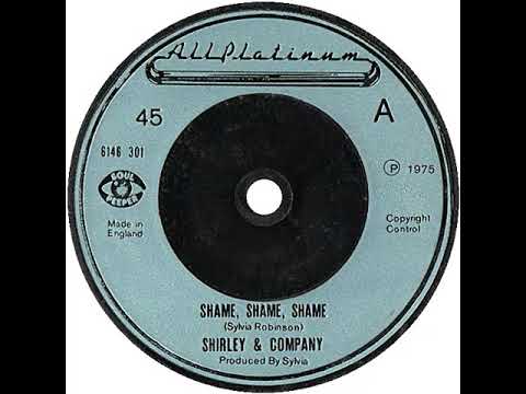 UK New Entry 1975 (28) Shirley And Company - Shame, Shame, Shame