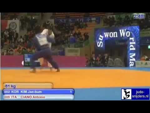 Judo 2010 Suwon: Jae-bum Kim (KOR) - Antonio Ciano (ITA) [-81kg].