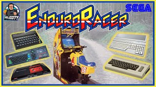 Enduro Racer SEGA Arcade ZX Spectrum VS Commodore 64 VS AMSTRAD CPC + Atari ST + Sega MS Comparison