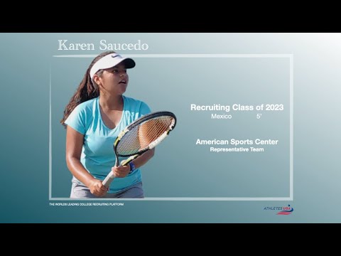 Women's Tennis | Point Simulation | Karen Saucedo, Mexico | Recruit 2023