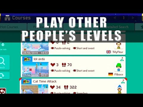 Part of a video titled Super Mario Maker 2 how to play other people's levels - YouTube