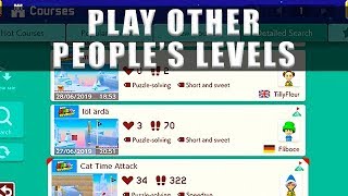 Super Mario Maker 2 how to play other people's levels