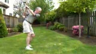 R's golf swing