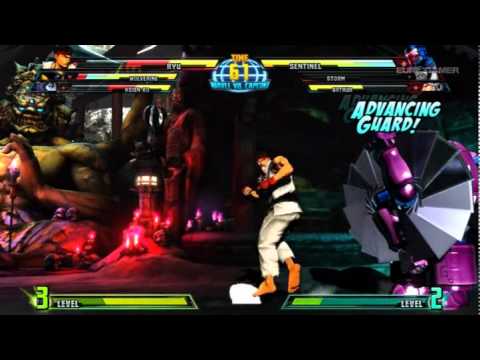 MvC3 Sentinel Hsien Ko gameplay 3