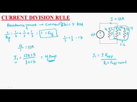 Current division Rule | Parallel Circuit | Circuits Systems | Lec 13