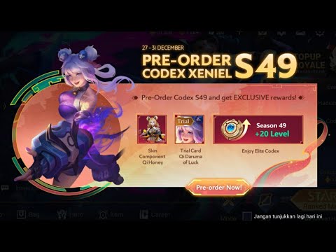 [Arena of Valor] Pre-Order Codex Xeniel Season 49 Bartayuda Server Dapat Apa Saja