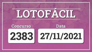 Capa de LOTOFÁCIL 2383