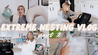 NESTING VLOG II UNBOXING Baby items + Organize and clean with me + Prepping for baby PART 2
