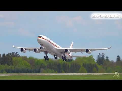German Air Force's Airbus A340-313X Takeoff: Conquer the Skies