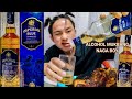 ALCOHOL MUKBANG | IMPERIAL BLUE | NAGA BOY