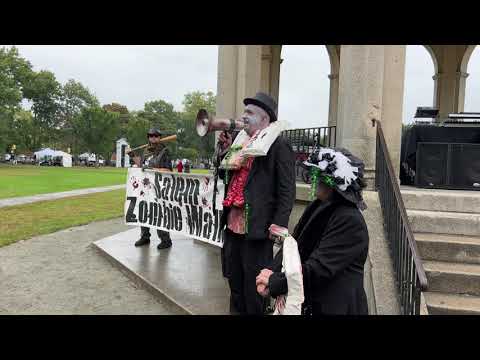 Salem Zombie Walk "Brains Rally 🧠" Salem Town "Witch City 1692 " Massachusetts USA October 1 2022