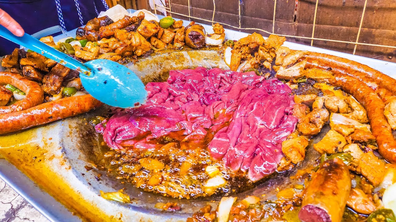 EXTREME Mexican Street Food! BLOOD + CACTUS Tacos and SPICY Street Market TACO Tour in Mexico City