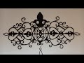 DIY Wrought Iron Effect Wall Hanging Made From Clay