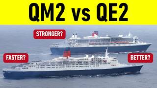 34 Knots: Why the QM2 could NEVER catch the QE2? Queen Mary 2 vs Queen Elizabeth 2.