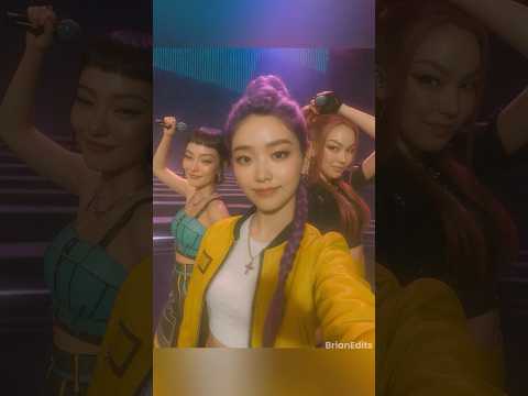 Huntrix rehearsing their choreography, Kpop Demon Hunters #kpopdemonhunters #huntrix #netflix