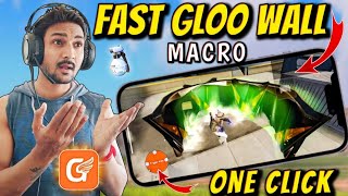 GG Game Space One Click Gloo Wall Macro Settings | No Delay Wall 😳