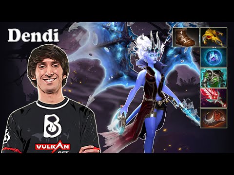 Dendi - Queen of Pain Midlane with CanceL Bristelback | Dota 2 7.29d Gameplay