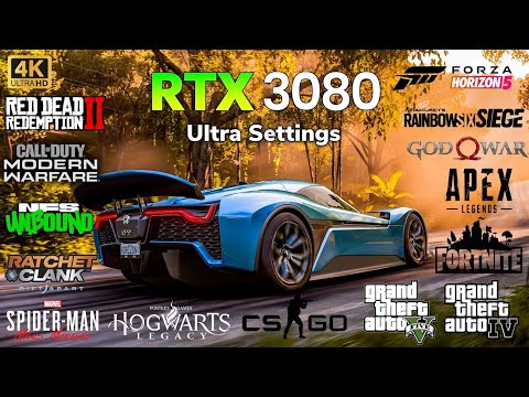 RTX 3080 10GB : Test in 65 Games in 2024 ( 4K Ultra Settings RTX ON / DLSS ON )