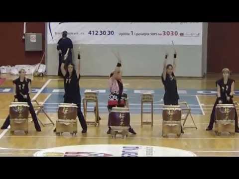 Belgrade Kendo Trophy 2015 - Taiko at opening ceremony -1