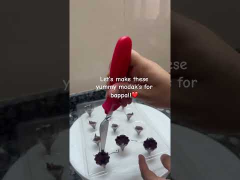 Making handcrafted modaks for the lord of lords! Bappa's favorite treat is all set 🫶. #trending