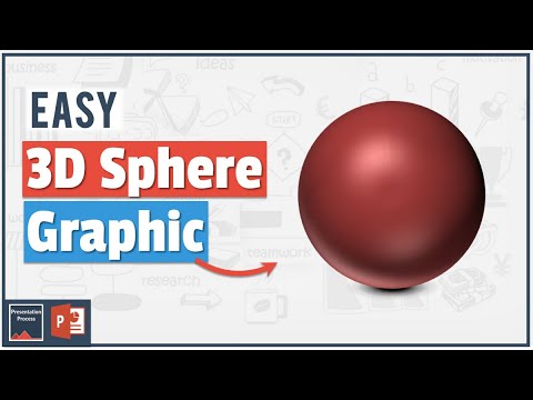 How to create 3D Sphere in PowerPoint - (3D BALL...
