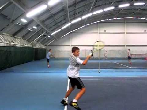 Kristian Kubik, forehand side view, 240 fps