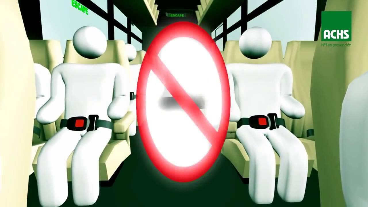 Uso del cinturón de seguridad en buses interurbanos