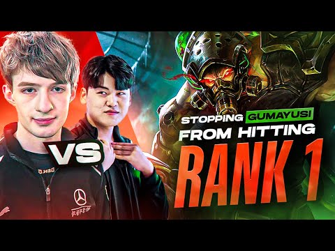 Stopping T1 Gumayusi from getting Rank 1 (ft. T1 Canna, T1 Keria)